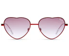 Quay Australia x Elle Ferguson Women's Kim Sunglasses - Red/Purple Fade
