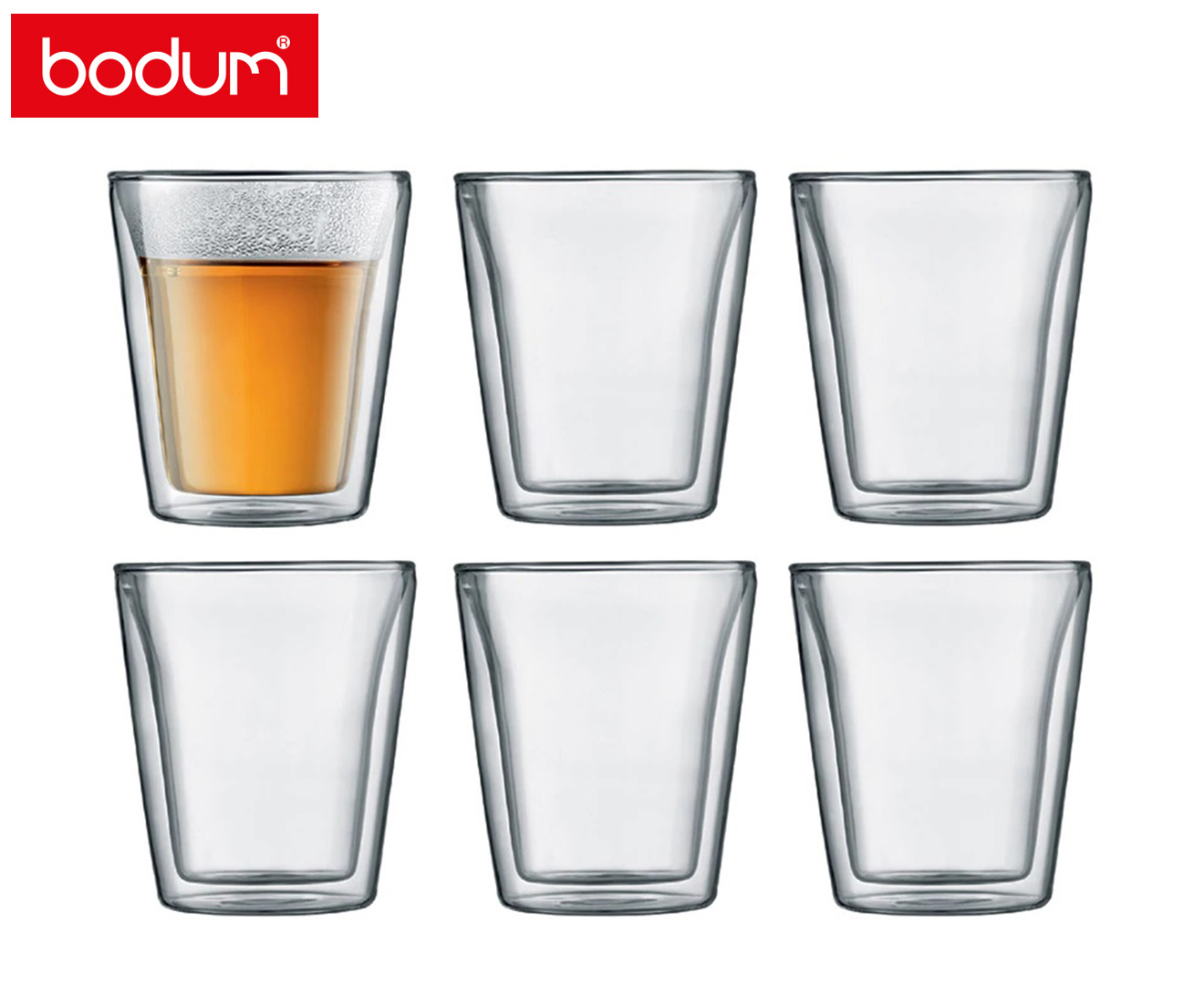 Bodum Canteen Double Wall Glass, 2 pcs - Crema