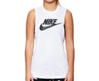 Nike Women's NSW Essential Futura Muscle Tank - White