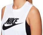 Nike Women's NSW Essential Futura Muscle Tank - White