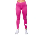 Nike Women's Leg-A-See Swoosh Tights / Leggings - Pink