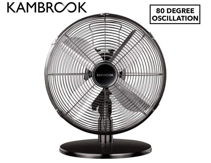Kambrook 30cm Arctic Gunmetal Desk Fan