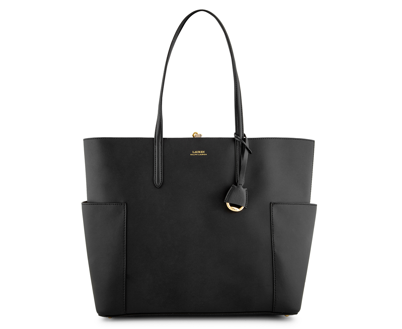 Ralph Lauren Carlyle Tote Bag Black Porcini Catch