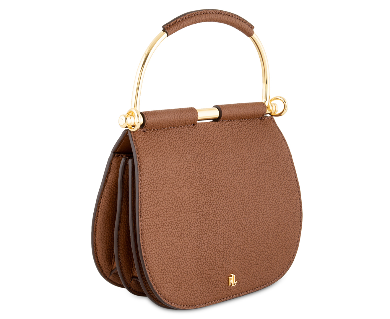 Lauren ralph lauren mason pebbled leather satchel sale