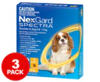 NexGard Spectra Chewables For Dogs (3.6-7.5kg) 3pk