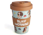 EcoGo 470mL Dogs Bamboo Travel Cup - Brown/Blue