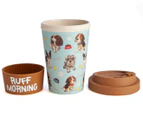 EcoGo 470mL Dogs Bamboo Travel Cup - Brown/Blue