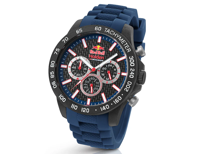 TW Steel Men's 45mm Red Bull Holden Racing Team Carbon Watch - Black/Blue