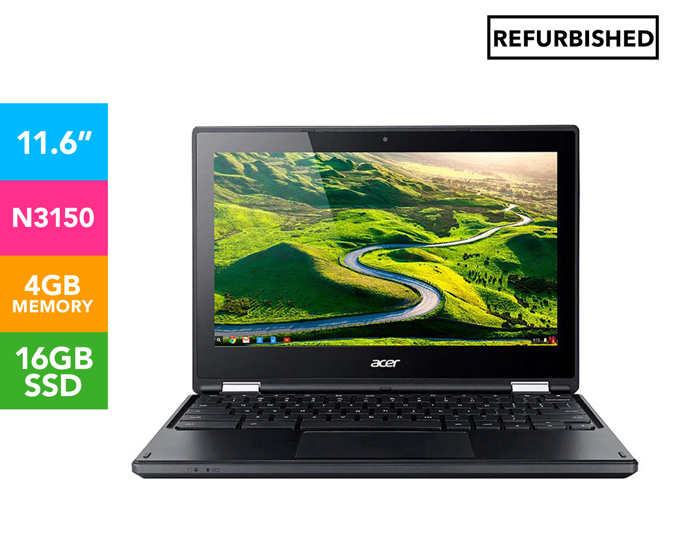 Acer 116 Inch Chromebook R11 Touch Laptop Refurb Black Nz 7665