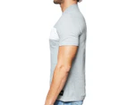 Calvin Klein Jeans Men's Stripe Colour Block Tee / T-Shirt / Tshirt - Medium Charcoal Heather