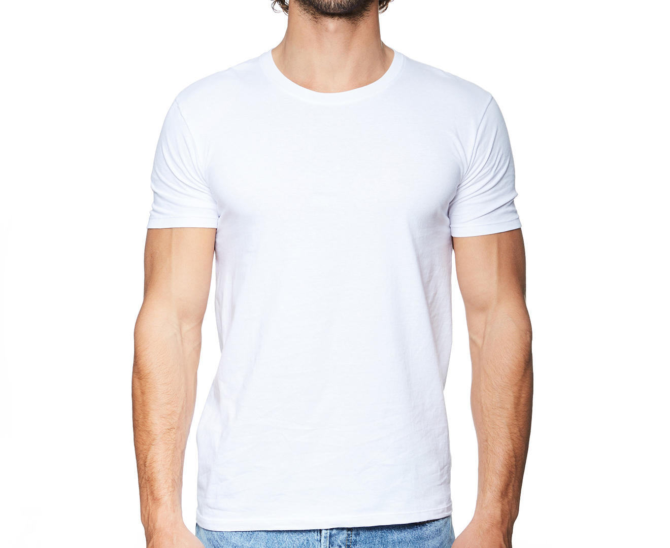 DKNY Men's Cotton Crew Neck T-Shirt 3-Pack - White | Catch.co.nz