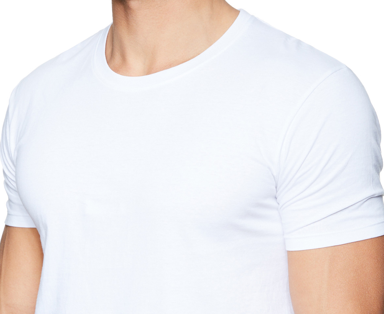 DKNY Men's Cotton Crew Neck TShirt 3Pack White Catch.co.nz