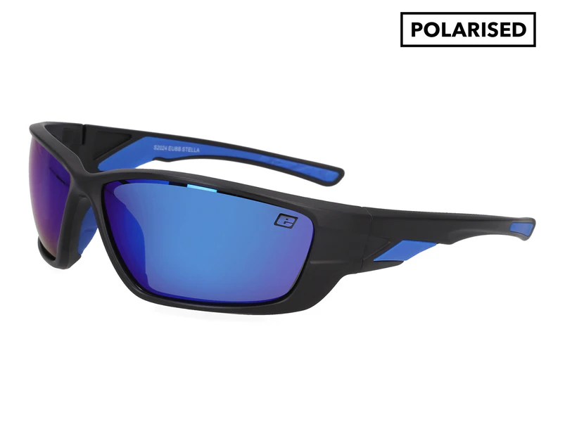 Euro Optics Stella Wraparound Polarised Sunglasses - Black/Blue