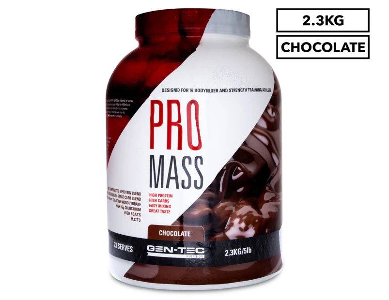 Gen-Tec Pro Mass Weight Gainer Protein Chocolate 2.3kg