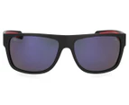 Euro Optics Dawn Wraparound Polarised Sunglasses - Black/Red/Smoke
