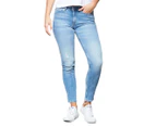 Calvin Klein Jeans Women's Mid Rise Skinny Jean - Paul Blue