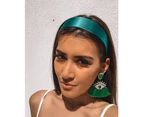 Izoa Kira Headband Emerald Green