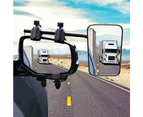2 x Towing Mirrors Pair Universal Multi Fit Strap On Towing Caravan 4X4 Trailer