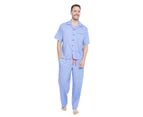 Cyberjammies 6347 Men's Oscar Blue Pyjama Top