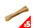 K9 Homes Pressed Rawhide Bone 6.5 Inch Dog Food Treat K9 Pack of 5 (400g)