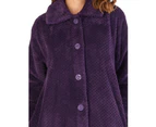 Slenderella HC4328 Housecoats Dressing Gown - Purple