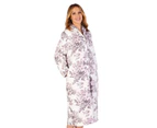 Slenderella HC4312 Housecoats Floral Dressing Gown - Navy