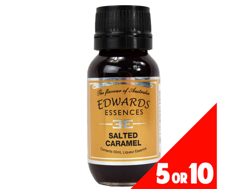 5 or 10 Pack Spirit Essence Flavour SALTED CARAMEL 50ml Edwards Essence