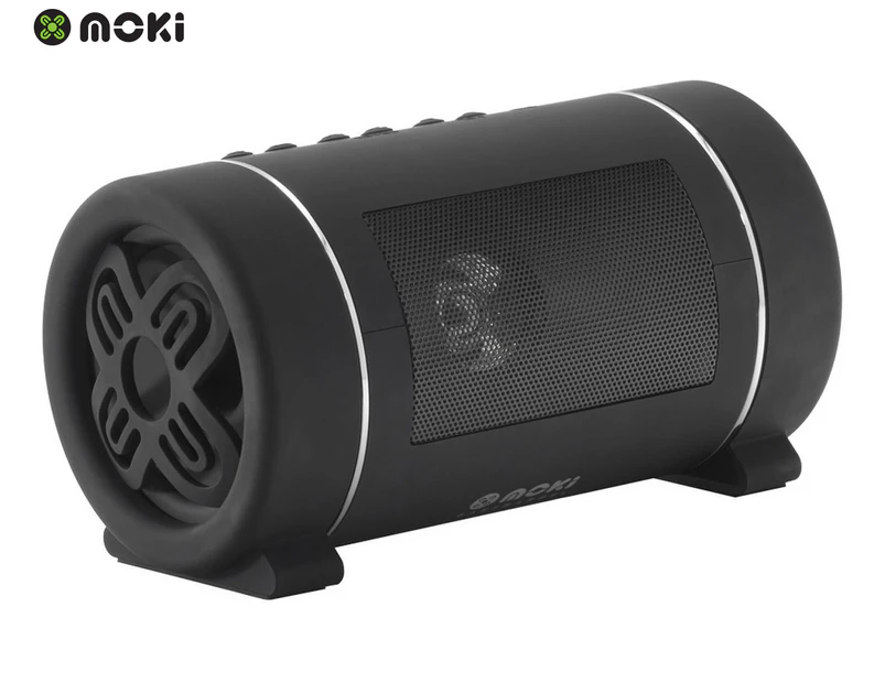 Moki Bass Barrel Portable Bluetooth Speaker - Black