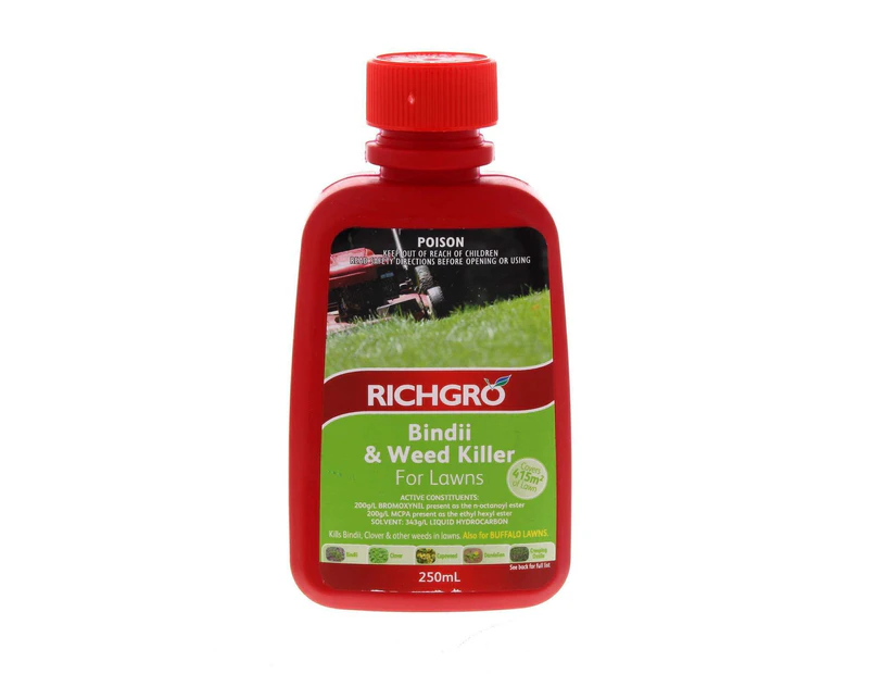 Richgro Bindii Killer For Buffalo Grass 250ml Weed Killer MCPA Bromoxynil Garden