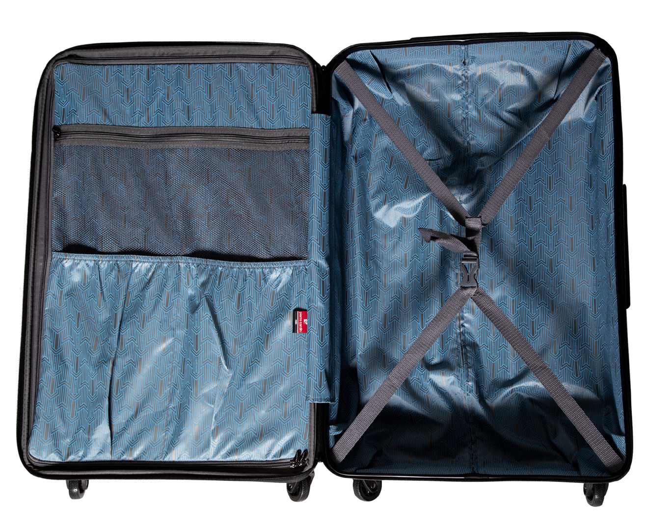 pierre cardin hard case luggage