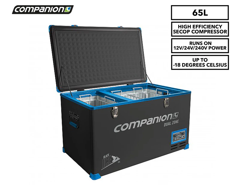 Companion 65L Black Ice Dual Zone Portable Fridge/Freezer