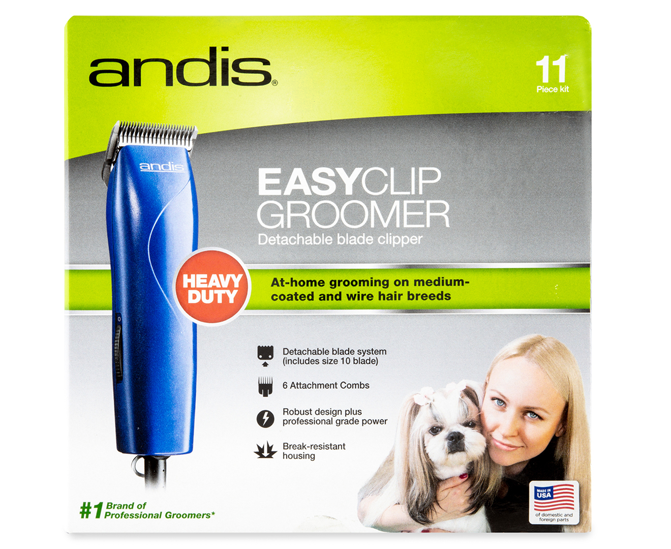 Andis EasyClip Groomer 11Piece Kit Catch.co.nz