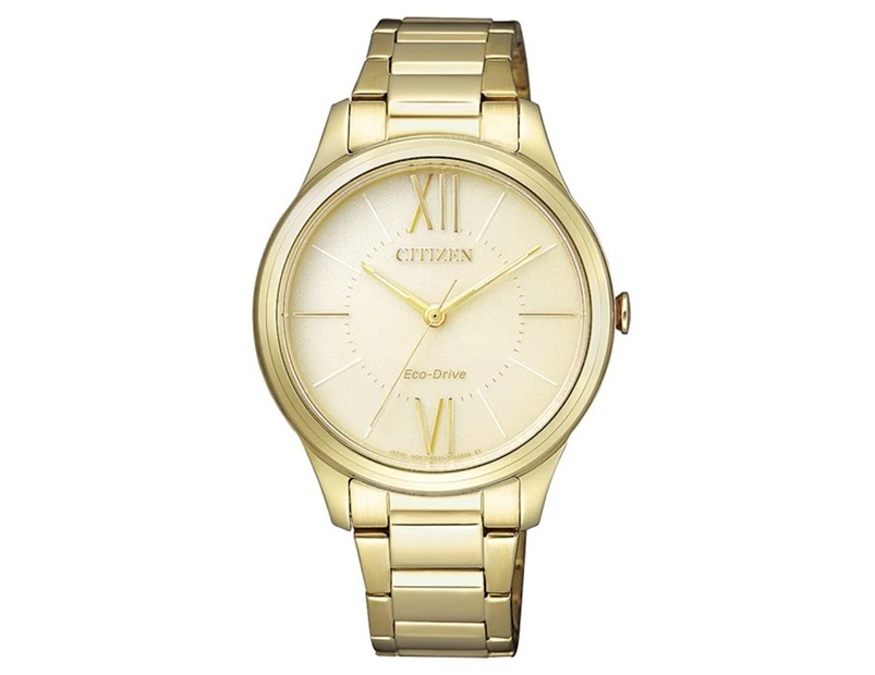Citizen Women's 34mm Eco-Drive Stainless Steel Watch - Gold