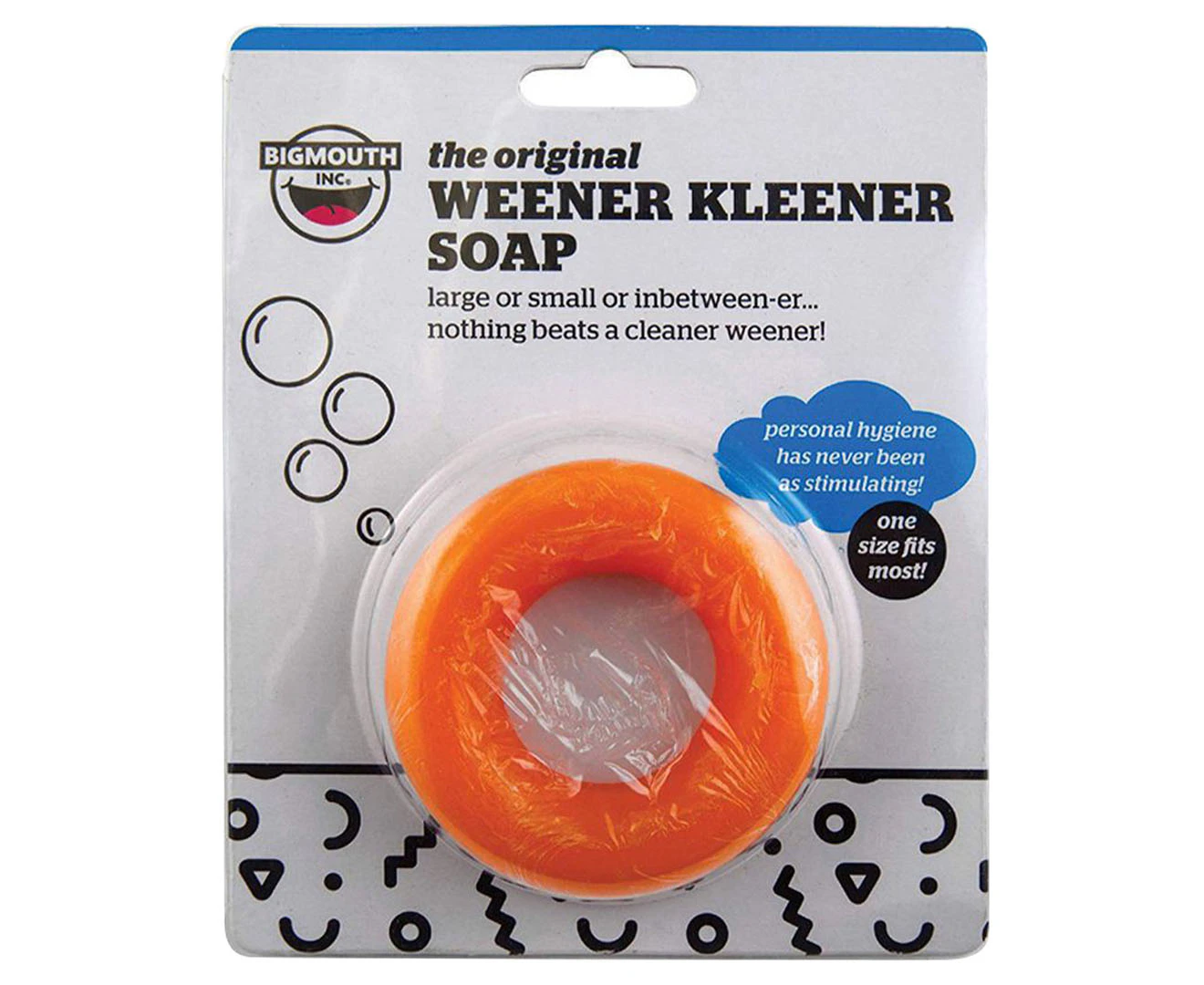 BigMouth Inc. The Weener Kleener Soap Men's Novelty/Party Gag One Size Orange