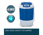 GECKO 4kg Mini Portable Washing Machine Camping Caravan Outdoor Boat RV Dry