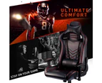 Overdrive Gaming Chair Office Computer Racing PU Leather Executive Black Race