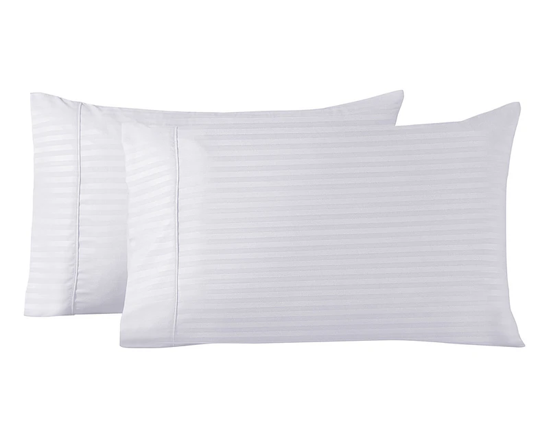 Royal Comfort Cooling Bamboo Blend Pillowcase Twin Pack - White