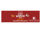 3 x Be Natural Simply Naked Bars Peanut Brownie 150g