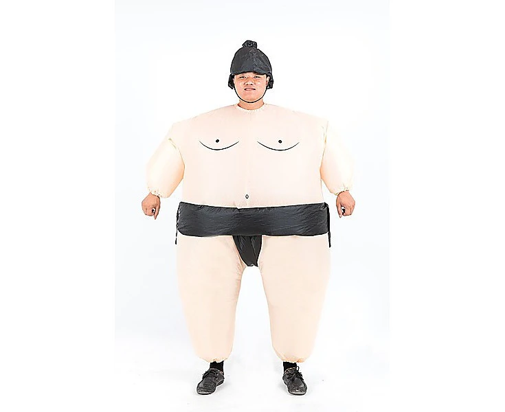 SUMO Fancy Dress Inflatable Suit -Fan Operated Costume