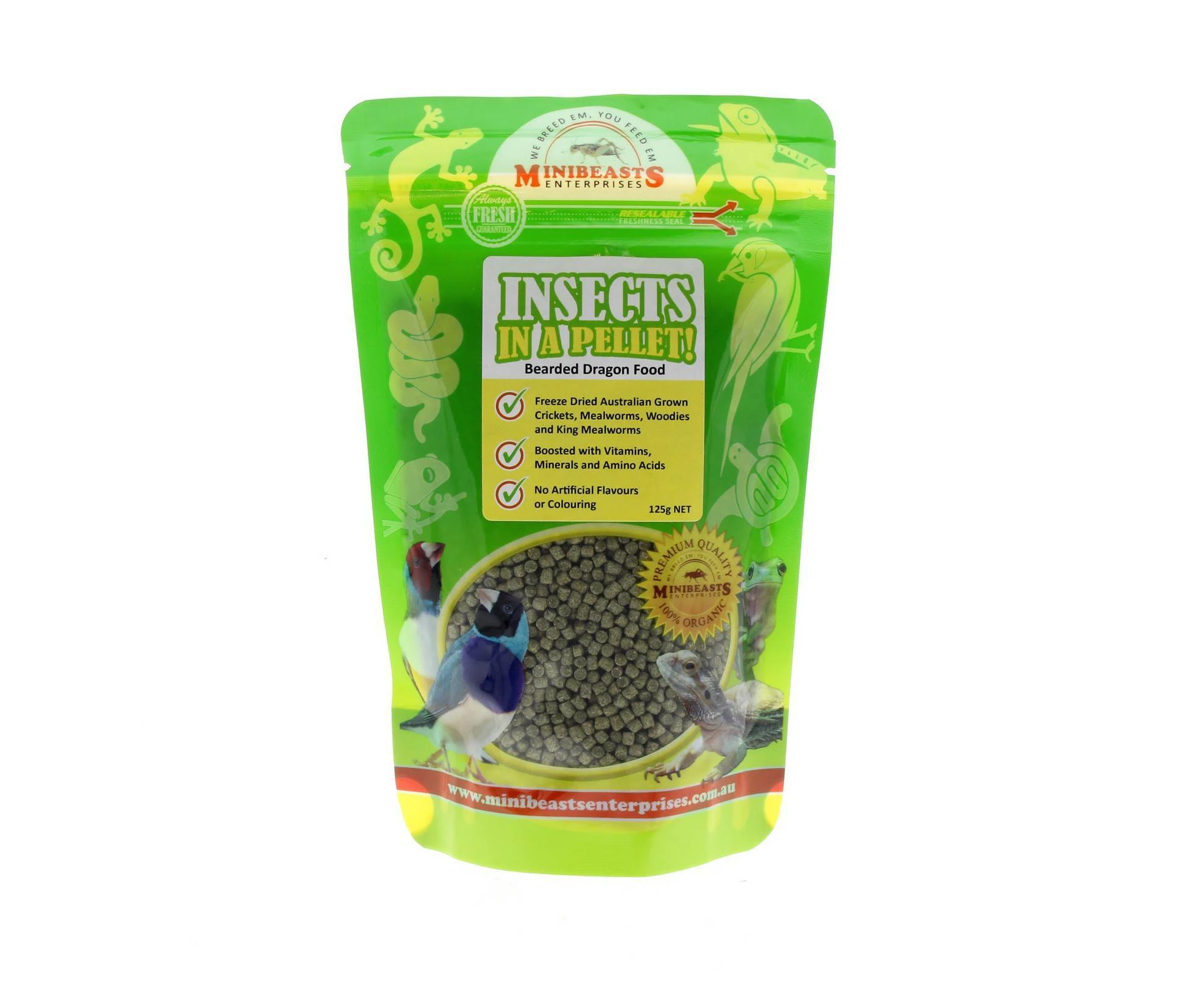 Minibeasts Insects In a Pellet Bearded Dragon 125g