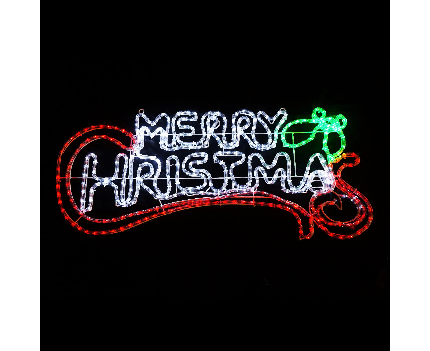 Christmas LED Motif Merry Christmas Sign 100x44cm Indoor Outdoor Display Sign High LED Count