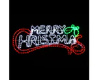 Christmas LED Motif Merry Christmas Sign 100x44cm Indoor Outdoor Display Sign High LED Count