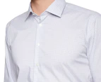 Calvin Klein Men's Slim Fit Long Sleeve Shirt - Grey/Check