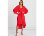 Chancery Women's Becky Frill Dress - Red