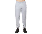 Fila Men's Brushed Fleece Cuff Trackpants / Tracksuit Pants - Grey Marle