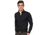 Roberto Cavalli Men's Slim Fit Dress Shirt - Black