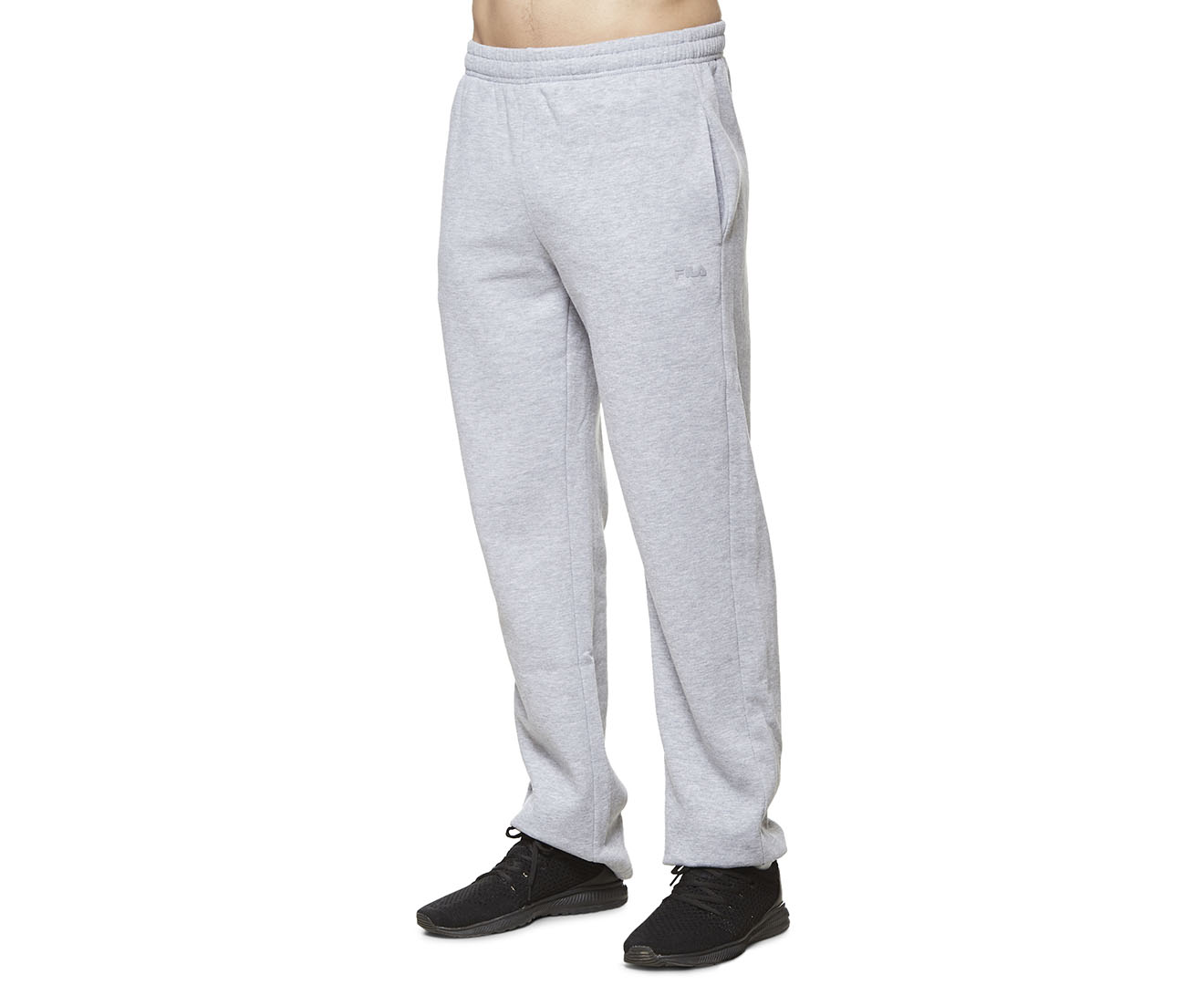 Fila Men's Basic Straight Leg Trackpants / Tracksuit Pants - Grey Marle ...