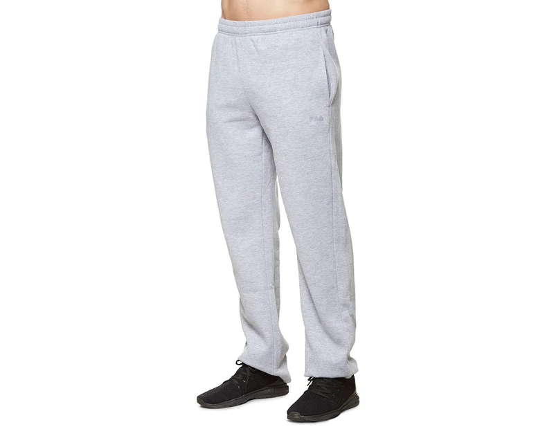 Fila Men's Basic Straight Leg Trackpants / Tracksuit Pants - Grey Marle