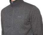 Fila Men's Brushed Fleece Zip Thru Jacket - Charcoal Marle