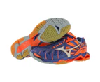 Mizuno Mens Wave Tornado X  Lace-Up Low-Top Orange/White/Navy Volleyball Shoes